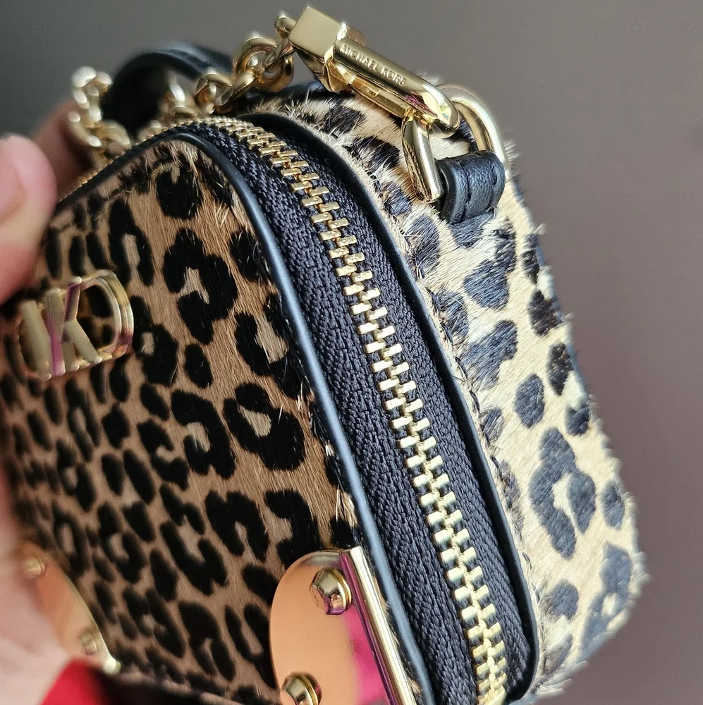 Michael Kors Estelle Micro Leather Trunk Mini Bag - Picture 10 of 12